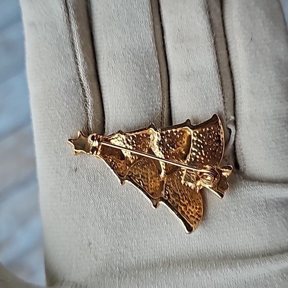 VINTAGE Glitter Christmas Tree Brooch - Picture 13 of 13